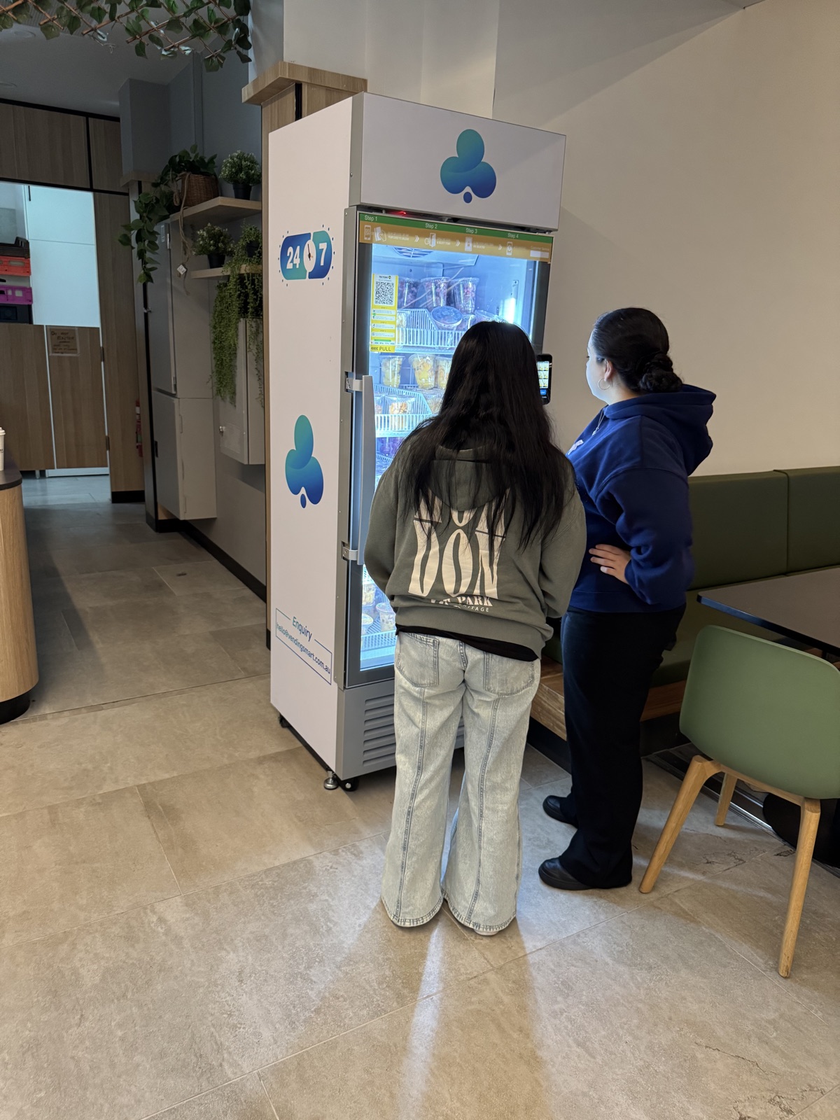 Compact Perkd machine installed in a QSR venue